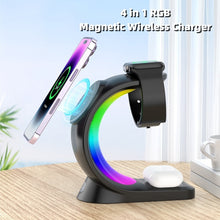 TECHMART| 4-in-1 Magnetic Wireless Charger – Fast Charging Dock